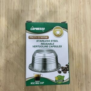 Capmesso Stainless Steel Reusable Capsules